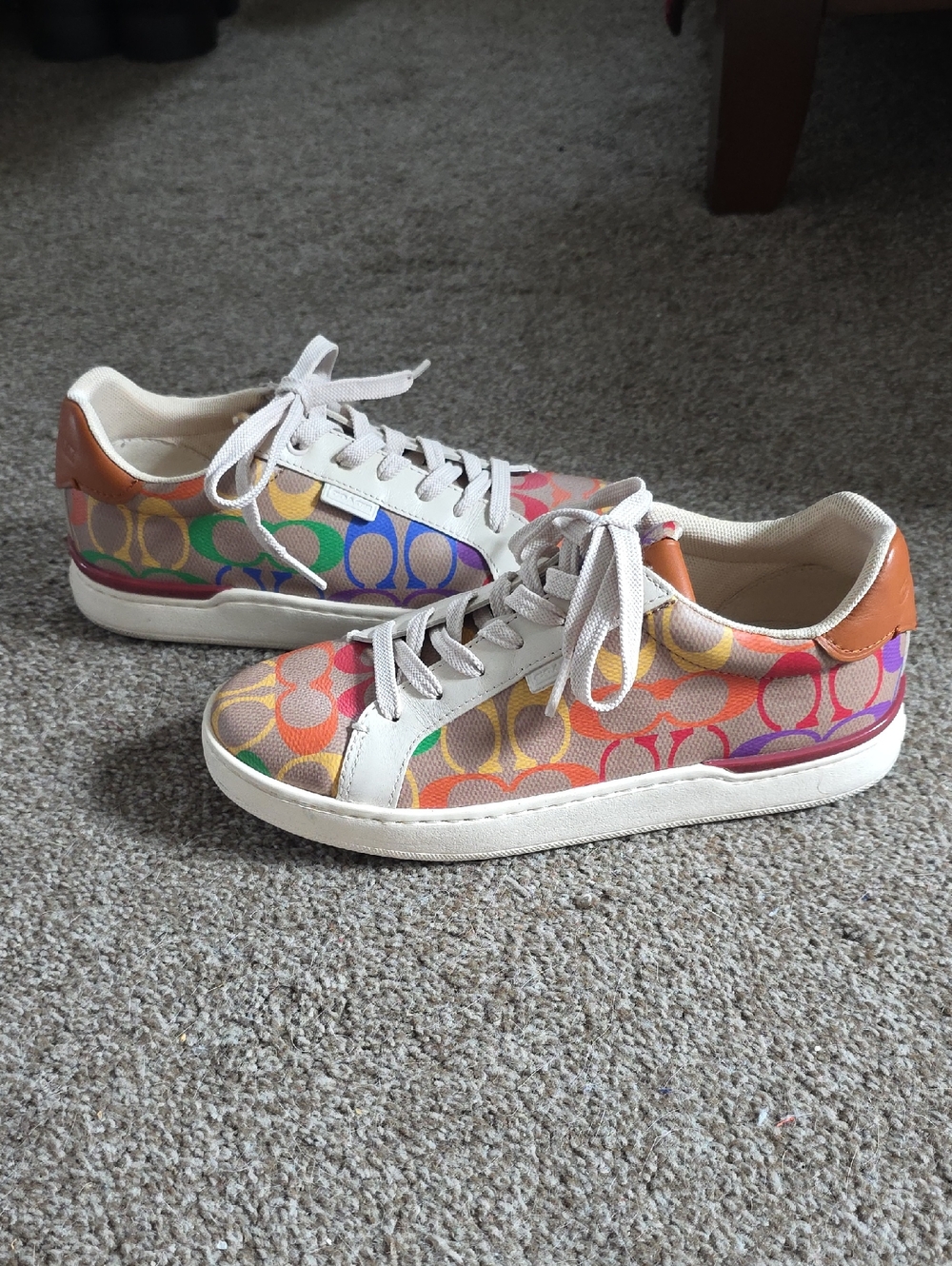 Coach Lowline Low Top Rainbow Pride Collection Sneaker 5.5, 6 Limited Edition